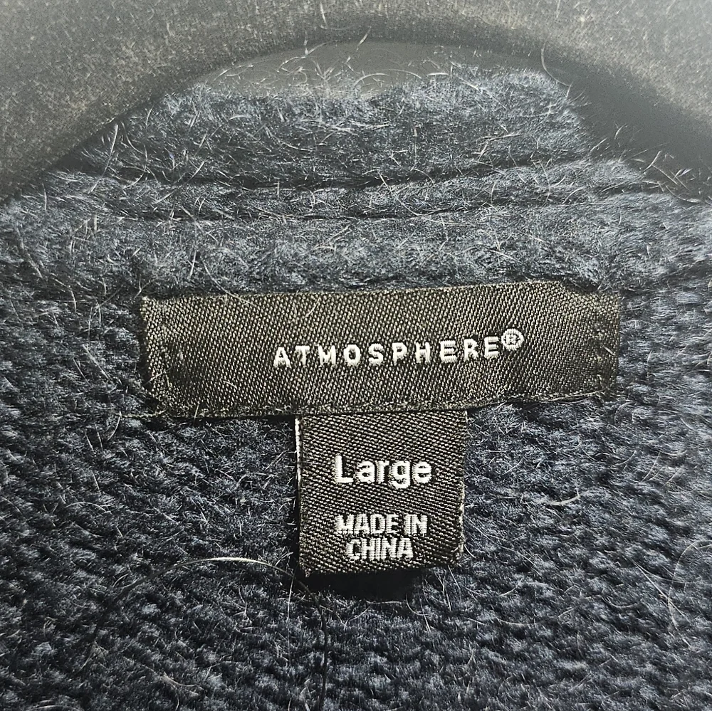 Atmosphere Oversized Navy Blue Cardigan - Picture 3 of 4